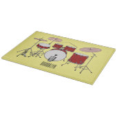 Cartoon Drum kit Snijplank (Hoek)