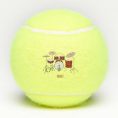 Cartoon Drum kit Tennisballen (Achterkant)