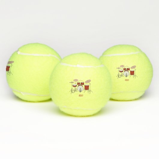Cartoon Drum kit Tennisballen (Multi)