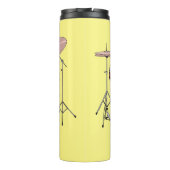 Cartoon Drum kit Thermosbeker (Achterkant)
