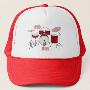 Cartoon Drum kit Trucker Pet