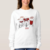 Cartoon Drum kit Trui (Voorkant)