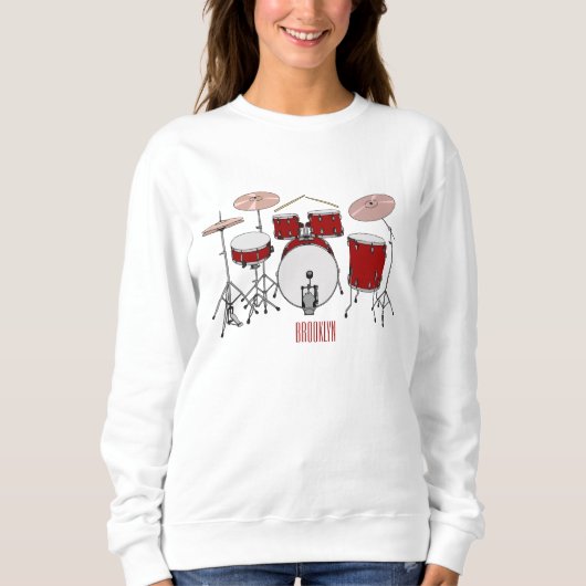 Cartoon Drum kit Trui (Voorkant)