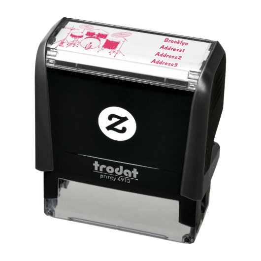 Cartoon Drum kit Zelfinktende Stempel (Product)