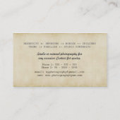 Cartoon DSLR Camera Photography Visitekaartjes (Achterkant)