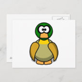 Cartoon Duck Briefkaart (Voorkant / Achterkant)