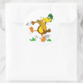 Cartoon Duck Spelen Zurna Stickers (Tas)