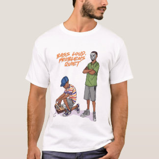 Cartoon Duo Met Boombox  Bass Hard T-Shirt