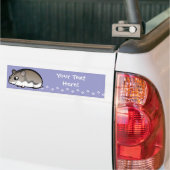Cartoon Dwarf Hamster Bumpersticker (Op Truck)