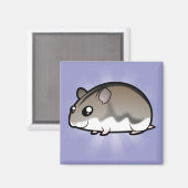 Cartoon Dwarf Hamster Magneet (Voorkant / Achterkant)