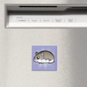 Cartoon Dwarf Hamster Magneet (Insitu (Vaatwasser))