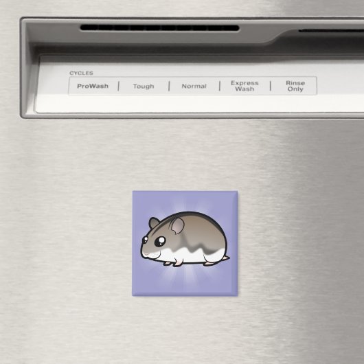 Cartoon Dwarf Hamster Magneet (Insitu (Vaatwasser))