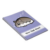 Cartoon Dwarf Hamster Notitieboek (Rechterzijde)