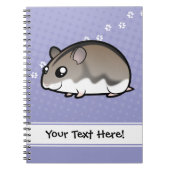 Cartoon Dwarf Hamster Notitieboek (Voorkant)