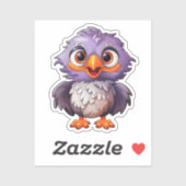Cartoon Eagle Illustratie Sticker (Vel)