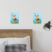 Cartoon Eagle on Rock – Cute Vector Character Muurkunst Sets (Slaapkamer)