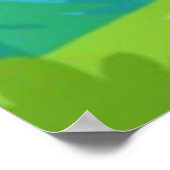 Cartoon Eagle on Rock – Cute Vector Character Poster (Hoek)