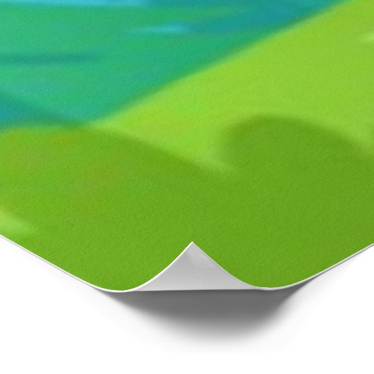 Cartoon Eagle on Rock – Cute Vector Character Poster (Hoek)