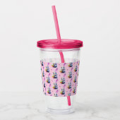 Cartoon Easter Bunny Acryl Drinkbeker (Links)