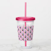 Cartoon Easter Bunny Acryl Drinkbeker (Voorkant)