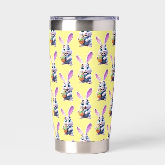 Cartoon Easter Bunny Geïsoleerde Drinkbeker (Links)