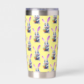 Cartoon Easter Bunny Geïsoleerde Drinkbeker (Achterkant)