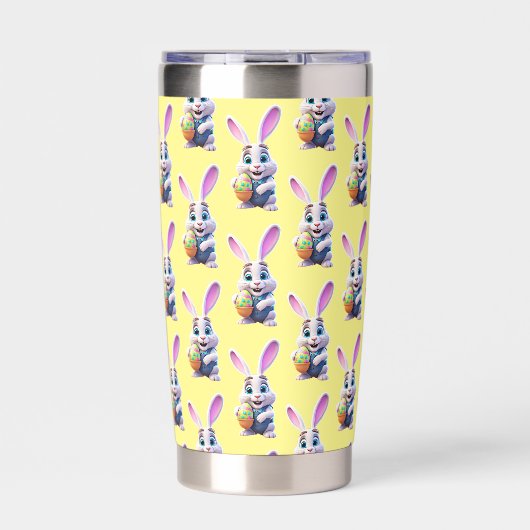 Cartoon Easter Bunny Geïsoleerde Drinkbeker (Voorkant)