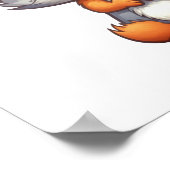 Cartoon eekhoorn illustratie poster (Hoek)
