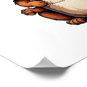 Cartoon eekhoorn illustratie poster (Hoek)