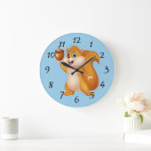 Cartoon eekhoorn met Acorn Grote Klok (Huis)