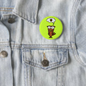 Cartoon eekhoorn ronde button 5,7 cm (In situ)