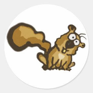 Cartoon Eekhoorn Stickers
