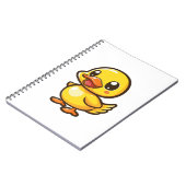 Cartoon eend illustratie notitieboek (Linkerzijde)