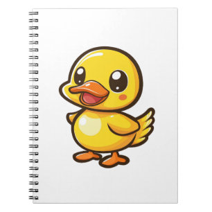 Cartoon eend illustratie notitieboek