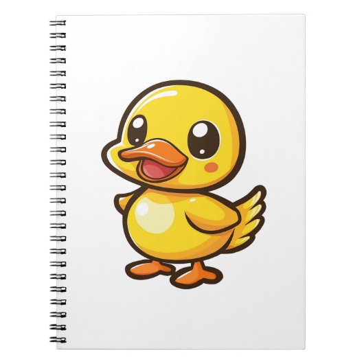 Cartoon eend illustratie notitieboek (Voorkant)