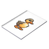 Cartoon eend illustratie notitieboek (Linkerzijde)