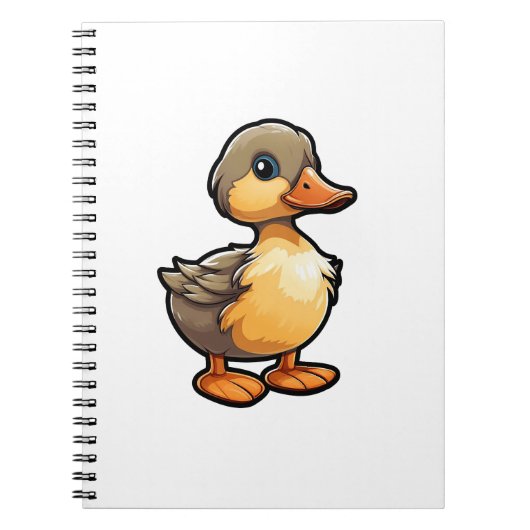 Cartoon eend illustratie notitieboek (Voorkant)
