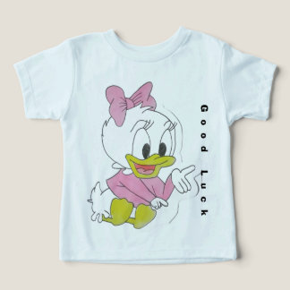 Cartoon Eend Peuter T-Shirt Handgetekend ontwerp 