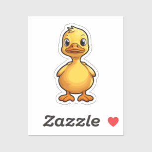 Cartoon eend sticker