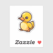 Cartoon eend sticker (Vel)