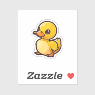 Cartoon eend sticker
