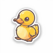 Cartoon eend sticker (Voorkant)