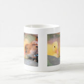 Cartoon eenden en kuiken koffiemok (Center)