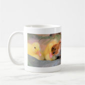 Cartoon eenden en kuiken koffiemok (Links)