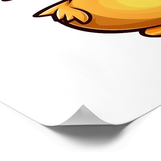 Cartoon eenden illustratie poster (Hoek)