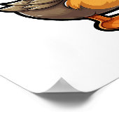 Cartoon eenden illustratie poster (Hoek)