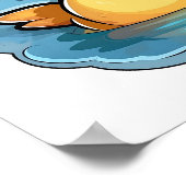 Cartoon eenden illustratie poster (Hoek)