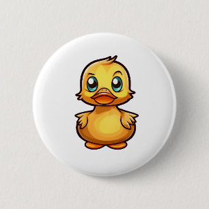 Cartoon eenden illustratie ronde button 5,7 cm