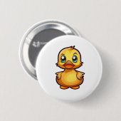 Cartoon eenden illustratie ronde button 5,7 cm (Voorkant /achterkant)