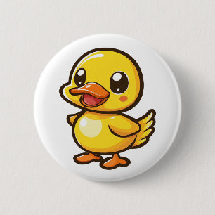 Cartoon eenden illustratie ronde button 5,7 cm